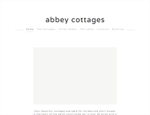 Tablet Screenshot of abbey-cottages.co.uk